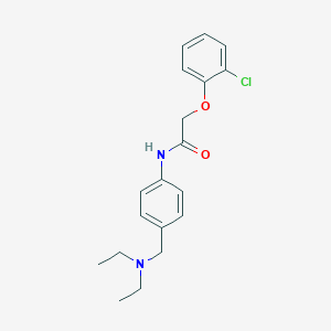 molecular formula C19H23ClN2O2 B237897 2-(2-chlorophenoxy)-N-{4-[(diethylamino)methyl]phenyl}acetamide 