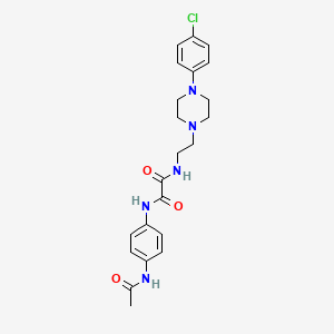 N1-(4-acetamidophenyl)-N2-(2-(4-(4-chlorophenyl)piperazin-1-yl)ethyl)oxalamide