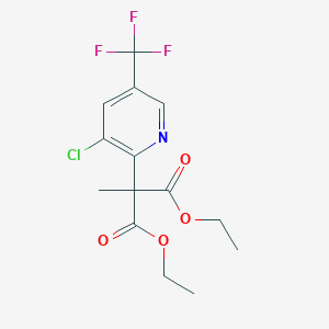 1,3-diethyl 2-[3-chloro-5-(trifluoromethyl)pyridin-2-yl]-2-methylpropanedioate