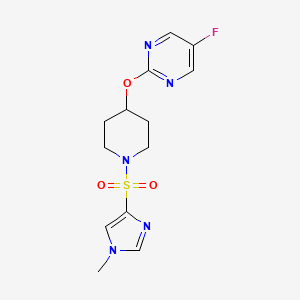 5-Fluoro-2-[1-(1-methylimidazol-4-yl)sulfonylpiperidin-4-yl]oxypyrimidine