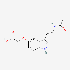 molecular formula C14H16N2O4 B2378989 ({3-[2-(acetylamino)ethyl]-1H-indol-5-yl}oxy)acetic acid CAS No. 319919-14-7