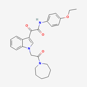 2-(1-(2-(azepan-1-yl)-2-oxoethyl)-1H-indol-3-yl)-N-(4-ethoxyphenyl)-2-oxoacetamide