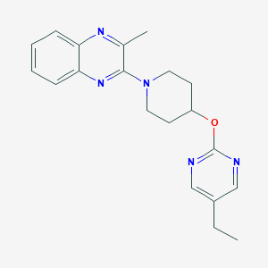 molecular formula C20H23N5O B2379008 2-[4-(5-Ethylpyrimidin-2-yl)oxypiperidin-1-yl]-3-methylquinoxaline CAS No. 2380078-18-0