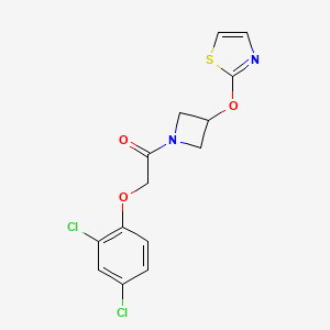 2-(2,4-Dichlorophenoxy)-1-(3-(thiazol-2-yloxy)azetidin-1-yl)ethanone