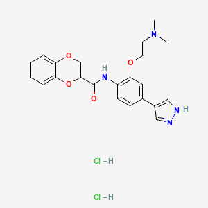 molecular formula C22H26Cl2N4O4 B2379020 SR 3677 dihydrochloride CAS No. 1072959-67-1; 1781628-88-3