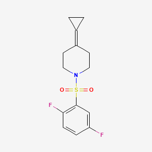 4-Cyclopropylidene-1-((2,5-difluorophenyl)sulfonyl)piperidine