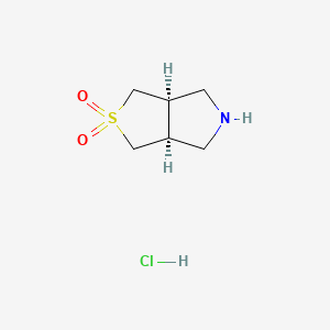 (3aR,6aS)-hexahydro-1H-2lambda6-thieno[3,4-c]pyrrole-2,2-dione hydrochloride, cis