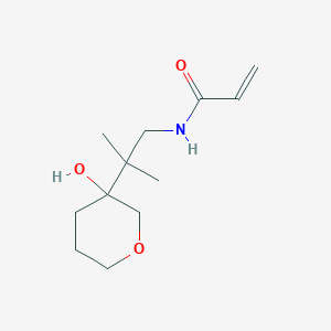 molecular formula C12H21NO3 B2379032 N-[2-(3-Hydroxyoxan-3-yl)-2-methylpropyl]prop-2-enamide CAS No. 2361640-64-2