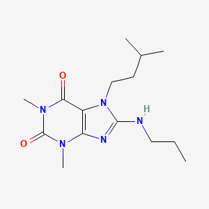 1,3-Dimethyl-7-(3-methylbutyl)-8-(propylamino)purine-2,6-dione