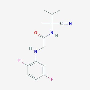 N-(1-cyano-1,2-dimethylpropyl)-2-[(2,5-difluorophenyl)amino]acetamide