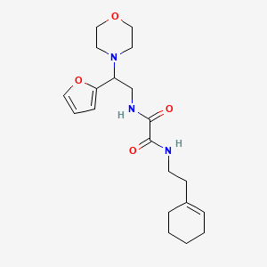 molecular formula C20H29N3O4 B2379140 N1-(2-(cyclohex-1-en-1-yl)ethyl)-N2-(2-(furan-2-yl)-2-morpholinoethyl)oxalamide CAS No. 877631-01-1