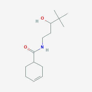 N-(3-hydroxy-4,4-dimethylpentyl)cyclohex-3-enecarboxamide