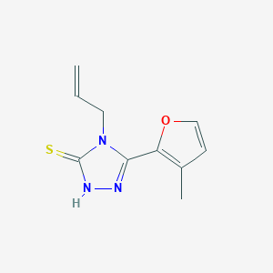 molecular formula C10H11N3OS B2379159 5-(3-methylfuran-2-yl)-4-(prop-2-en-1-yl)-4H-1,2,4-triazole-3-thiol CAS No. 556006-98-5