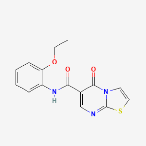 molecular formula C15H13N3O3S B2379163 N-(2-ethoxyphenyl)-5-oxo-5H-[1,3]thiazolo[3,2-a]pyrimidine-6-carboxamide CAS No. 851944-01-9