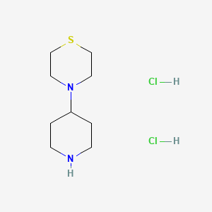molecular formula C9H20Cl2N2S B2379186 4-(4-Piperidinyl)thiomorpholine dihydrochloride CAS No. 871112-79-7
