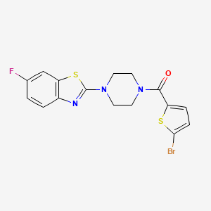 (5-Bromothiophen-2-yl)(4-(6-fluorobenzo[d]thiazol-2-yl)piperazin-1-yl)methanone