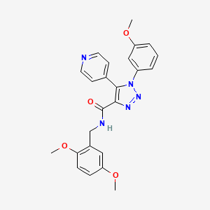molecular formula C24H23N5O4 B2379231 N-(2,5-dimethoxybenzyl)-1-(3-methoxyphenyl)-5-(pyridin-4-yl)-1H-1,2,3-triazole-4-carboxamide CAS No. 1326877-57-9