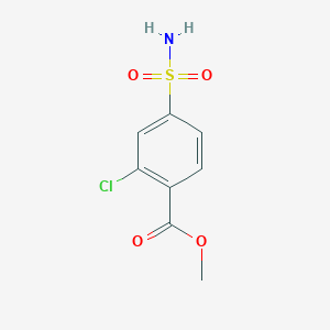 molecular formula C8H8ClNO4S B2379237 2-氯-4-磺酰基苯甲酸甲酯 CAS No. 1190947-65-9