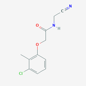 molecular formula C11H11ClN2O2 B2379243 2-(3-chloro-2-methylphenoxy)-N-(cyanomethyl)acetamide CAS No. 1375159-79-7