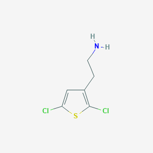 molecular formula C6H7Cl2NS B2379261 2-(2,5-二氯噻吩-3-基)乙胺 CAS No. 1379905-74-4