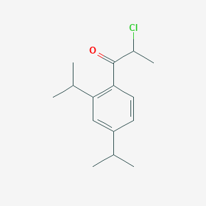molecular formula C15H21ClO B2379262 1-[2,4-Bis(propan-2-yl)phenyl]-2-chloropropan-1-one CAS No. 571157-70-5