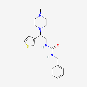molecular formula C19H26N4OS B2379264 1-Benzyl-3-(2-(4-methylpiperazin-1-yl)-2-(thiophen-3-yl)ethyl)urea CAS No. 1170202-91-1