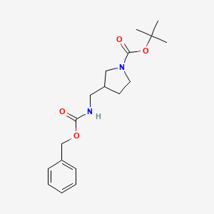 molecular formula C18H26N2O4 B2379297 Benzyl [[(S)-1-(tert-butoxycarbonyl)pyrrolidin-3-yl]methyl]carbamate CAS No. 1823491-57-1