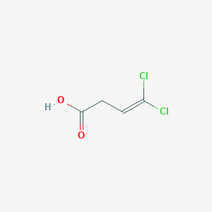 molecular formula C4H4Cl2O2 B2379309 4,4-Dichlorobut-3-enoic acid CAS No. 16502-82-2