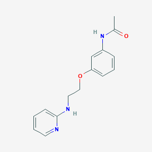 molecular formula C15H17N3O2 B2379314 N-[3-[2-(pyridin-2-ylamino)ethoxy]phenyl]acetamide CAS No. 1385394-67-1