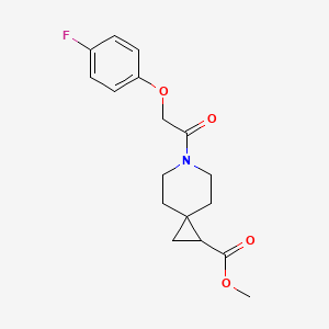 molecular formula C17H20FNO4 B2379323 Methyl 6-(2-(4-fluorophenoxy)acetyl)-6-azaspiro[2.5]octane-1-carboxylate CAS No. 2034606-62-5