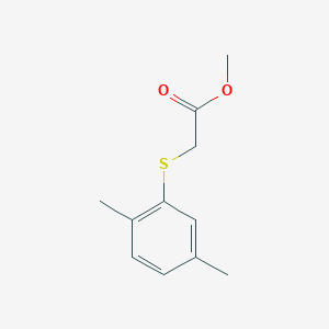 molecular formula C11H14O2S B2379327 Methyl 2-((2,5-dimethylphenyl)thio)acetate CAS No. 476321-36-5