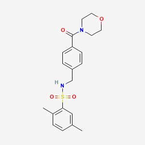 2,5-dimethyl-N-[4-(4-morpholinylcarbonyl)benzyl]benzenesulfonamide