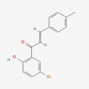 molecular formula C16H13BrO2 B2379337 (2E)-1-(5-bromo-2-hydroxyphenyl)-3-(4-methylphenyl)prop-2-en-1-one CAS No. 908563-75-7