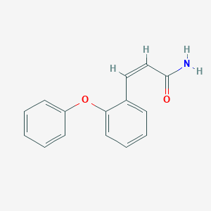molecular formula C15H13NO2 B2379338 (Z)-3-(2-phenoxyphenyl)-2-propenamide CAS No. 338393-44-5