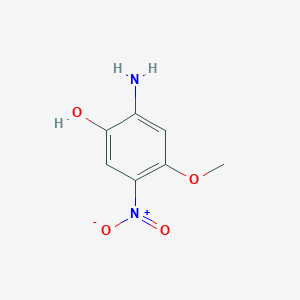 molecular formula C7H8N2O4 B2379341 2-Amino-4-methoxy-5-nitrophenol CAS No. 1384701-67-0