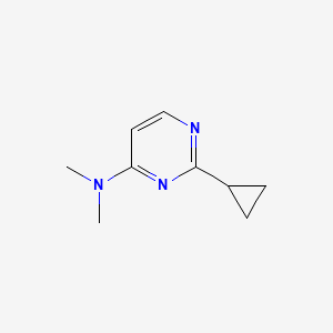 B2379357 2-cyclopropyl-N,N-dimethylpyrimidin-4-amine CAS No. 2195811-53-9