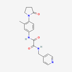 molecular formula C19H20N4O3 B2379406 N1-(3-methyl-4-(2-oxopyrrolidin-1-yl)phenyl)-N2-(pyridin-4-ylmethyl)oxalamide CAS No. 941890-26-2