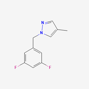 molecular formula C11H10F2N2 B2379407 1-[(3,5-Difluorophenyl)methyl]-4-methylpyrazole CAS No. 2310161-02-3