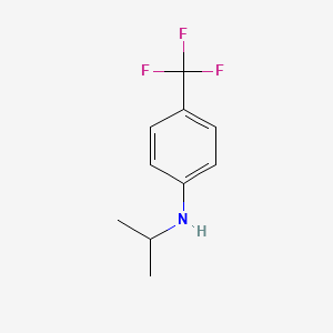 molecular formula C10H12F3N B2379408 N-propan-2-yl-4-(trifluoromethyl)aniline CAS No. 1020920-65-3