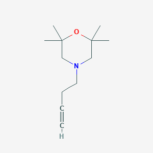 molecular formula C12H21NO B2379418 4-But-3-ynyl-2,2,6,6-tetramethylmorpholine CAS No. 1594730-31-0