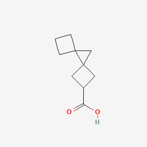 molecular formula C10H14O2 B2379431 Dispiro[3.0.35.14]nonane-7-carboxylic acid CAS No. 2402829-03-0