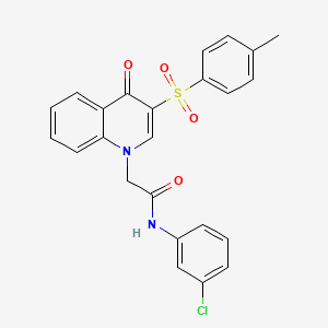 N-(3-chlorophenyl)-2-(4-oxo-3-tosylquinolin-1(4H)-yl)acetamide