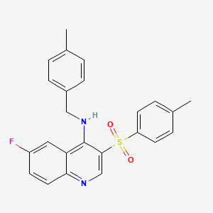B2379445 6-fluoro-N-(4-methylbenzyl)-3-tosylquinolin-4-amine CAS No. 893784-48-0