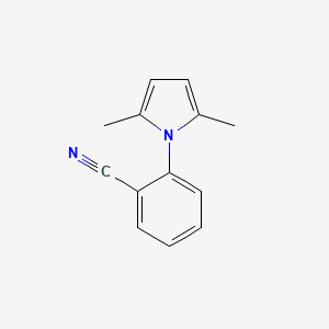 molecular formula C13H12N2 B2379454 1-(2,5-二甲基-1H-吡咯-1-基)苯甲腈 CAS No. 124678-40-6