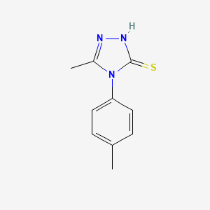 molecular formula C10H11N3S B2379470 5-methyl-4-(4-methylphenyl)-4H-1,2,4-triazole-3-thiol CAS No. 149747-23-9