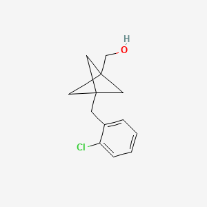 [3-[(2-Chlorophenyl)methyl]-1-bicyclo[1.1.1]pentanyl]methanol