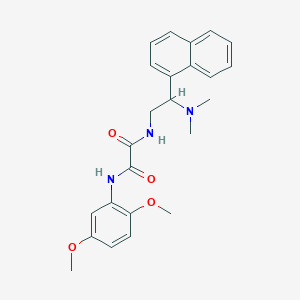 molecular formula C24H27N3O4 B2379479 N1-(2,5-dimethoxyphenyl)-N2-(2-(dimethylamino)-2-(naphthalen-1-yl)ethyl)oxalamide CAS No. 942012-87-5