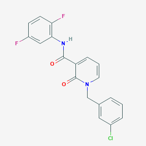molecular formula C19H13ClF2N2O2 B2379481 1-(3-chlorobenzyl)-N-(2,5-difluorophenyl)-2-oxo-1,2-dihydropyridine-3-carboxamide CAS No. 946255-04-5
