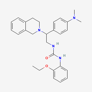 molecular formula C28H34N4O2 B2379491 1-(2-(3,4-二氢异喹啉-2(1H)-基)-2-(4-(二甲氨基)苯基)乙基)-3-(2-乙氧基苯基)脲 CAS No. 1172922-07-4