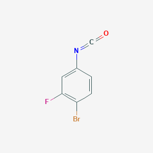 molecular formula C7H3BrFNO B2379497 1-溴-2-氟-4-异氰酸苯酯 CAS No. 20059-87-4